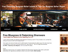 Tablet Screenshot of flatpickingtabs.com